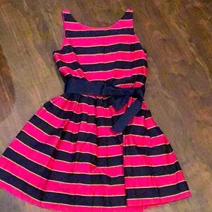 Adorable Fuchsia and Navy Blue Polo Ralph Lauren Girls Dress
